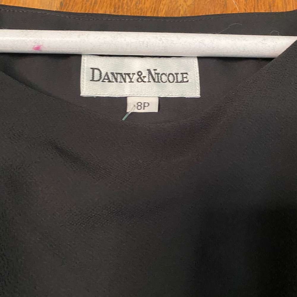 Danny & Nicole Black dress - size 8p - Picture 6 of 8
